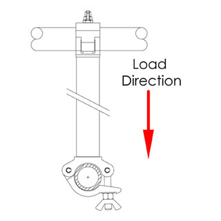Doughty Pipe to pipe coupler 90 grader Alu  48-51mm, SWL200kg